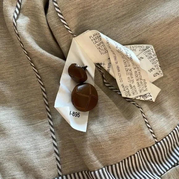 Zara Double Breasted Houndstooth Blazer Size Small - Dark Academia Aesthetic - Picture 11 of 12